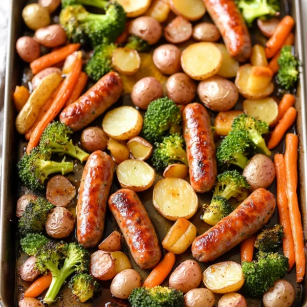 Chicken Apple Sausage Sheet Pan Dinner
