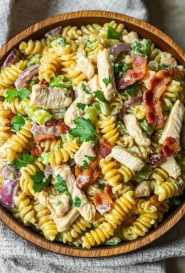 Chicken Bacon Ranch Pasta Salad