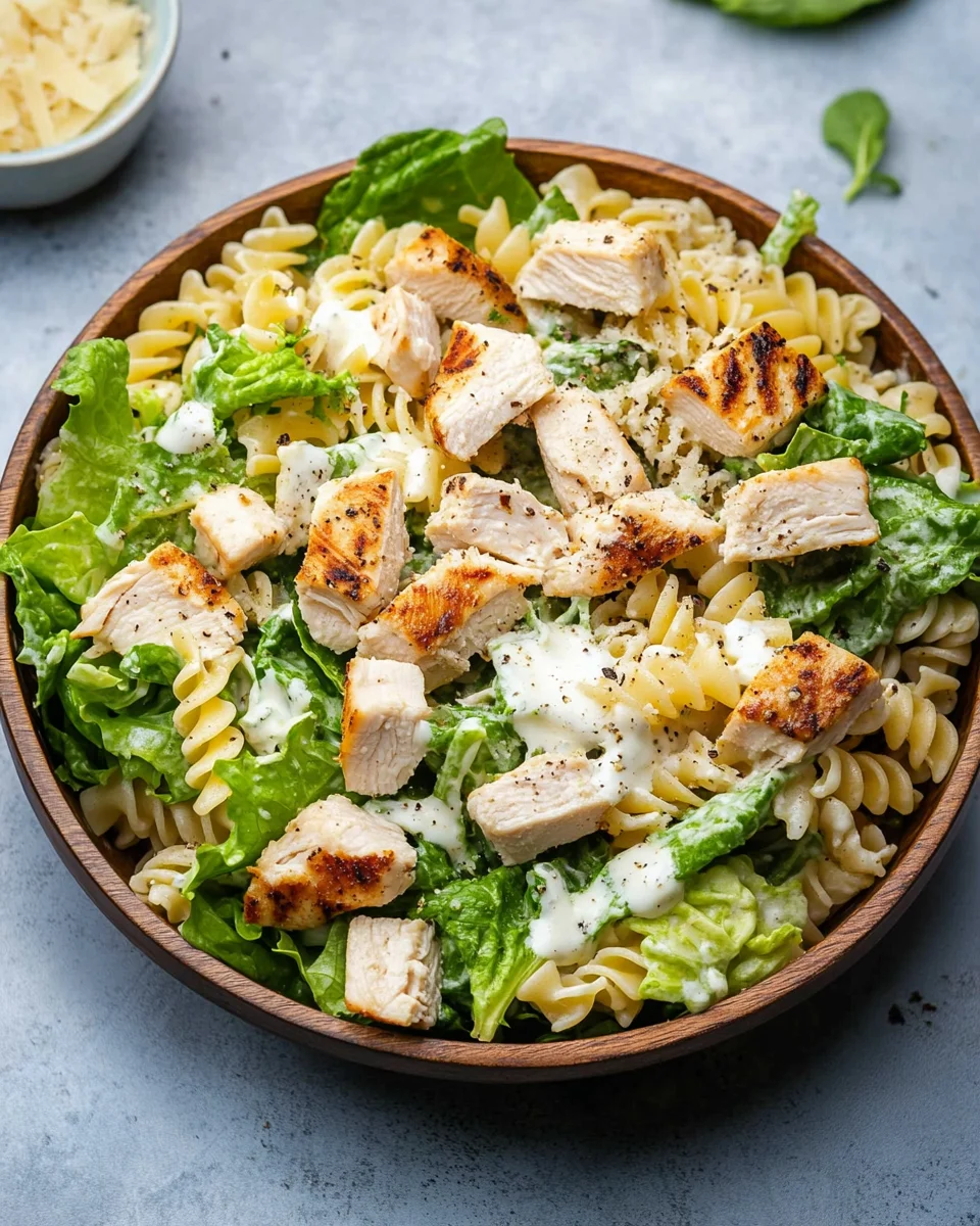 Chicken Caesar Pasta Salad