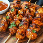 Chipotle Honey Chicken Skewers