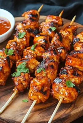 Chipotle Honey Chicken Skewers
