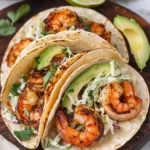 Cilantro Lime Shrimp Tacos with Creamy Slaw