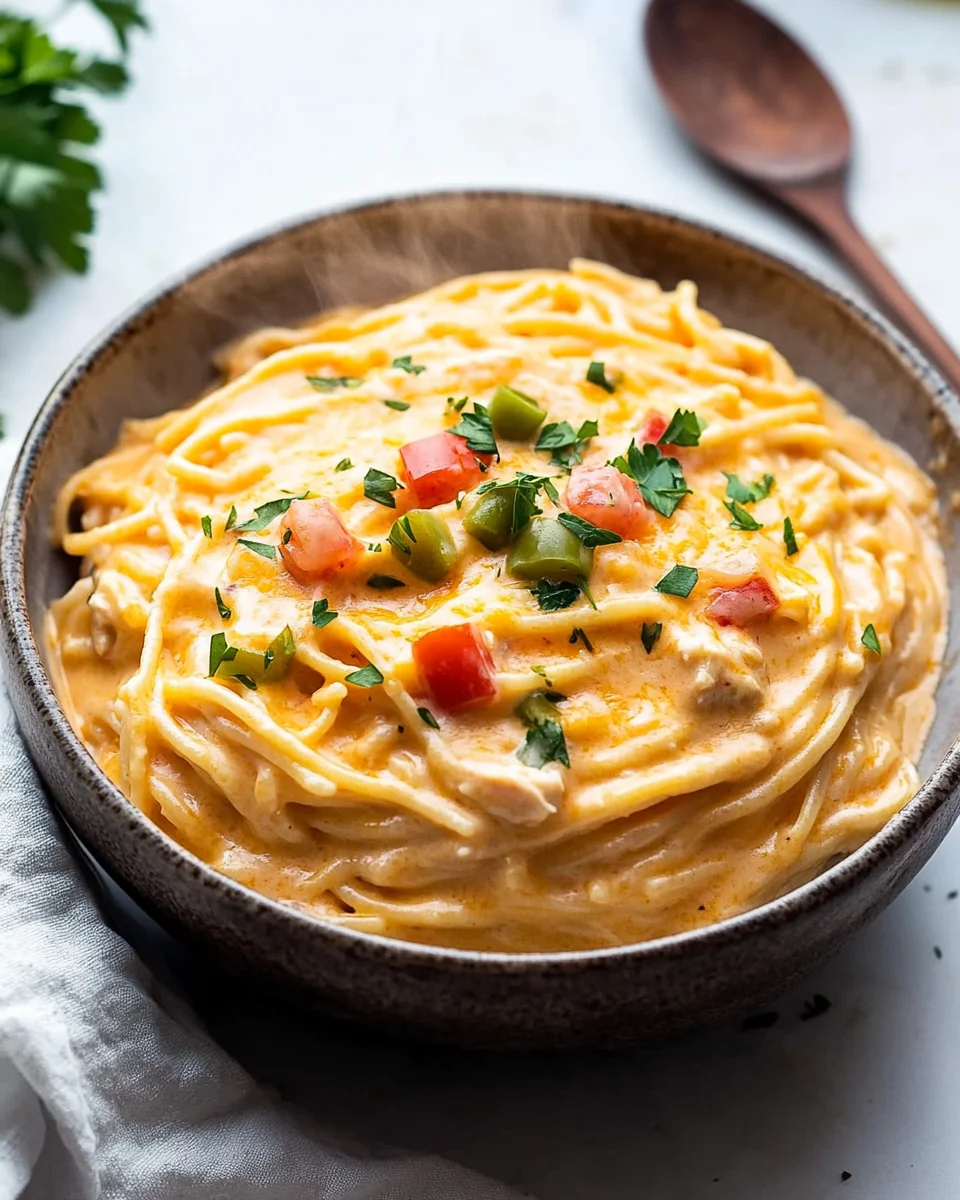 Crock Pot Cheesy Chicken Spaghetti Recipe
