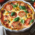 Easy Crustless Tomato Pie