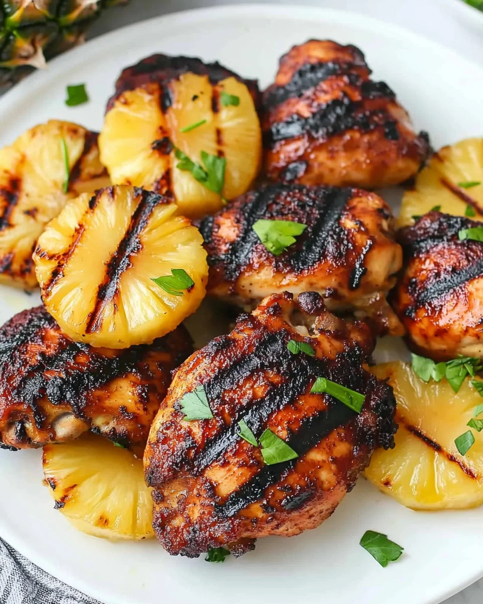 Easy Homemade Grilled Pineapple Chicken