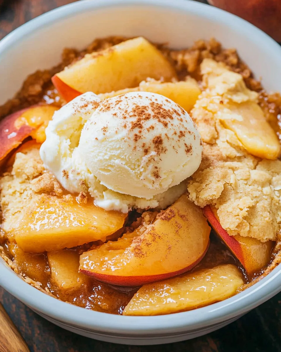 Easy Peach Cobbler