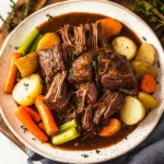 Easy Slow Cooker Pot Roast Recipe With Vegetables