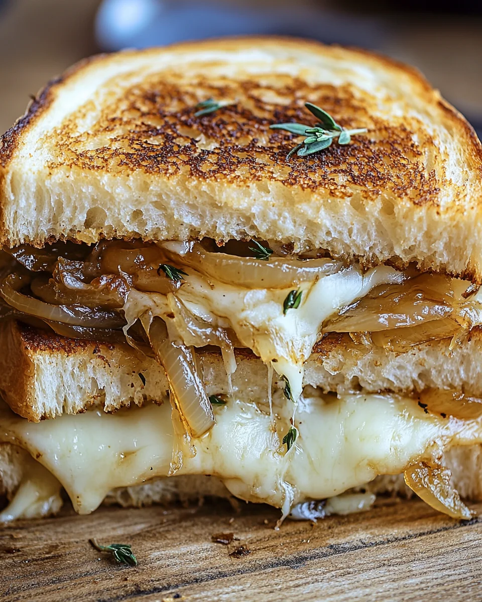French Onion Grilled Cheese Sandwich