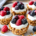 Frozen Yogurt Granola Cups