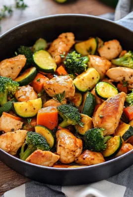 Healthy Chicken and Vegetables Skillet