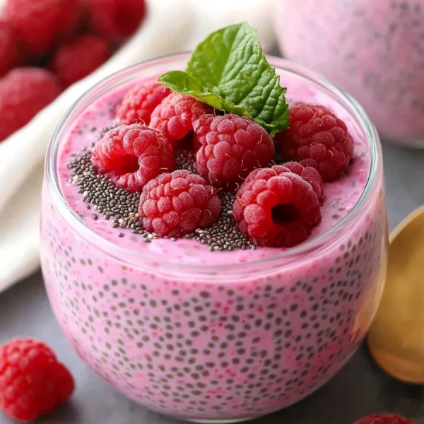 Healthy Raspberry Chia Pudding Recipe