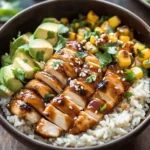 Honey BBQ Chicken Rice Bowl