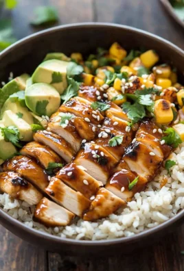Honey BBQ Chicken Rice Bowl