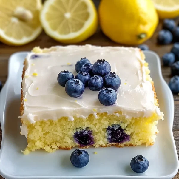 Lemon Blueberry Sheet Cake