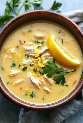 Mediterranean Lemon Chicken Soup: A Creamy, Comforting Bowl of Sunshine