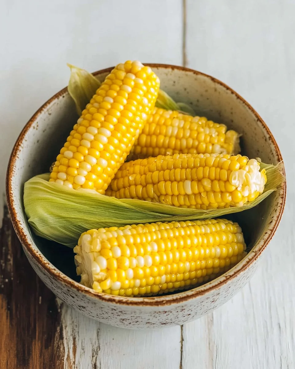 Microwave Corn on the Cob in Husk