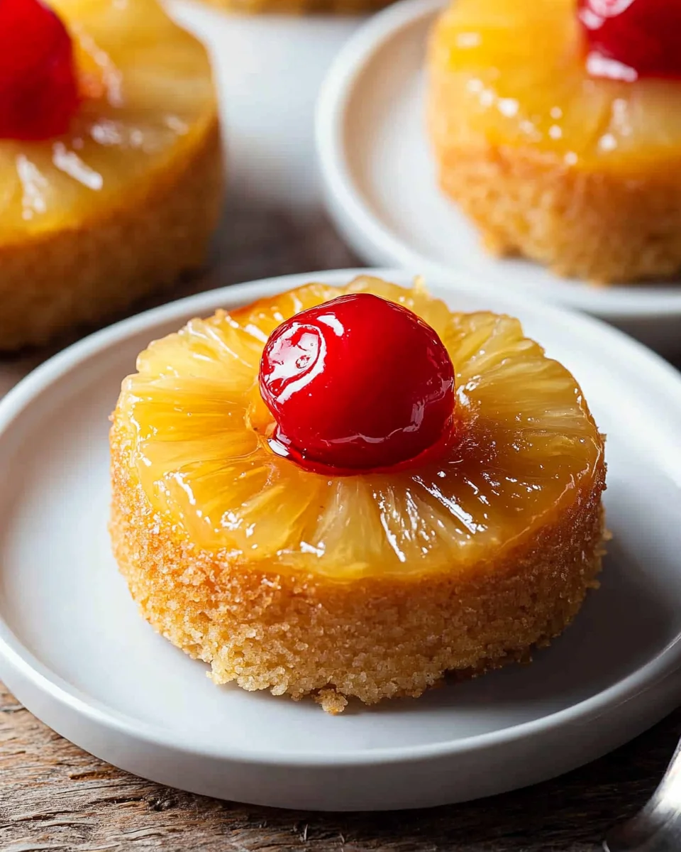 Mini Pineapple Upside Down Cakes