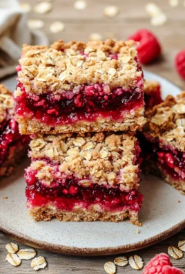 Raspberry Oatmeal Crumble Bars