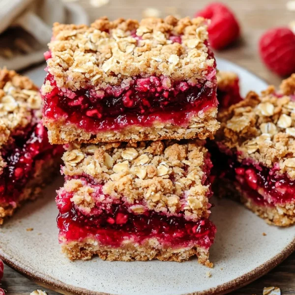 Raspberry Oatmeal Crumble Bars