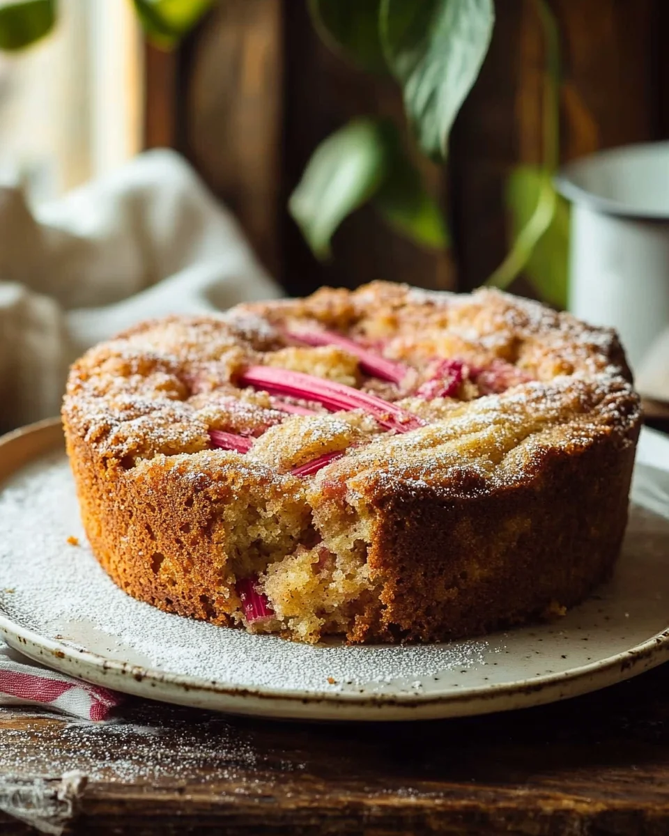 Rhubarb Cake