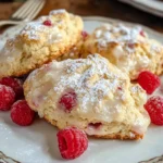 Ridiculously Easy Lemon Raspberry Scones
