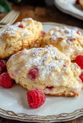 Ridiculously Easy Lemon Raspberry Scones