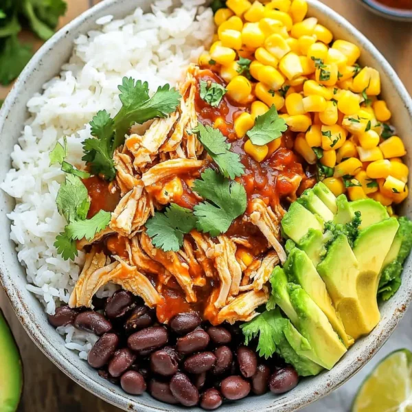 Slow Cooker Chicken Burrito Bowl