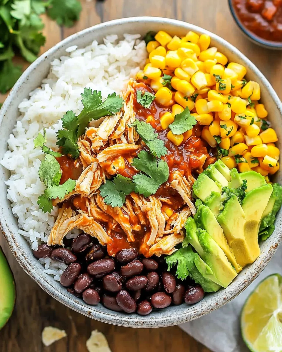Slow Cooker Chicken Burrito Bowl