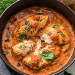 Slow Cooker Creamy Tomato Basil Chicken
