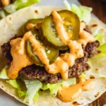 Smash Burger Taco Recipe + Burger Sauce