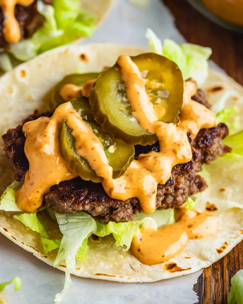 Smash Burger Taco Recipe + Burger Sauce