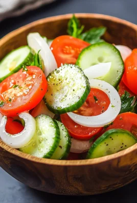 Tomato, Cucumber, and Onion Salad