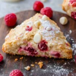 White Chocolate Raspberry Scones