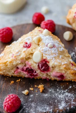 White Chocolate Raspberry Scones