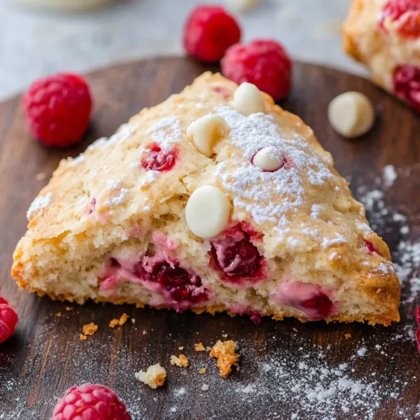 White Chocolate Raspberry Scones