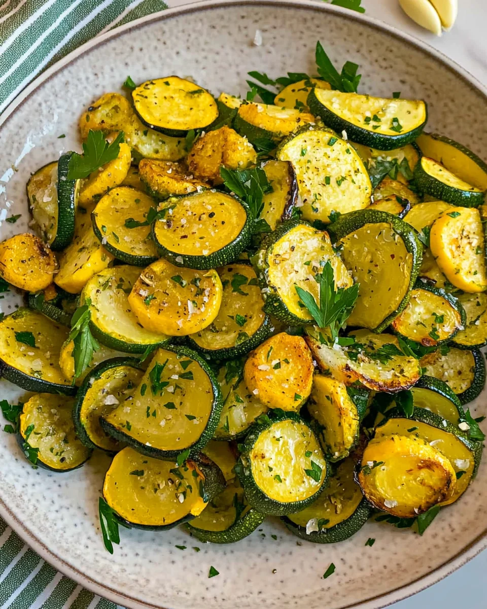 Air Fryer Squash and Zucchini