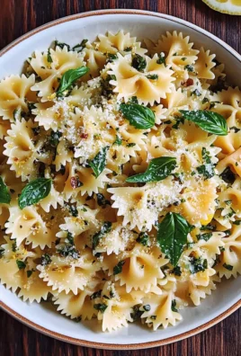 Basil Pasta with Lemon Garlic Butter Sauce