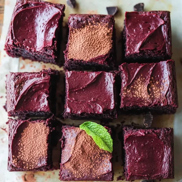 Beetroot Brownies with a Chocolate Avocado Frosting