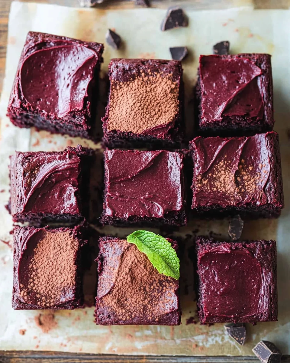 Beetroot Brownies with a Chocolate Avocado Frosting