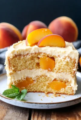 Best Peach Cake with Brown Sugar Frosting