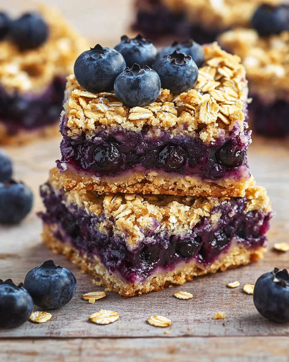 Blueberry Oatmeal Bars