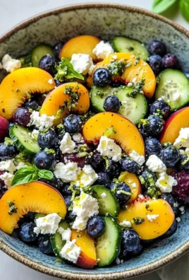Blueberry Peach Feta Salad