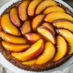 Bourbon Peach Upside-Down Cake