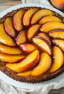 Bourbon Peach Upside-Down Cake