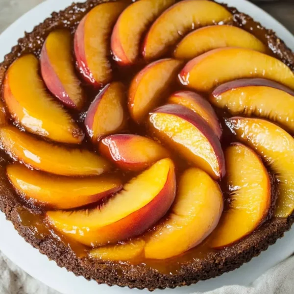 Bourbon Peach Upside-Down Cake