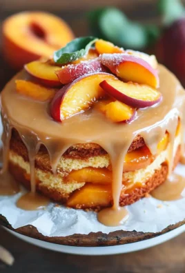 Brown Sugar Peach Cake