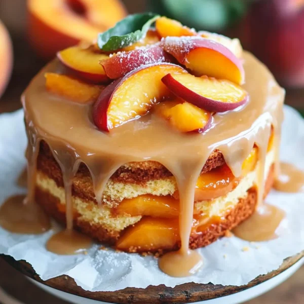 Brown Sugar Peach Cake