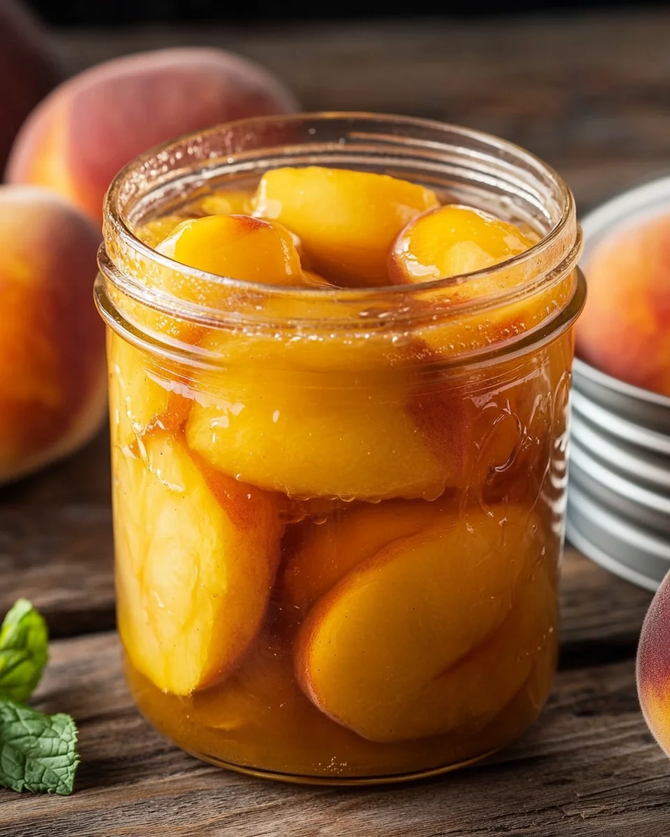 Canning Peaches in Light Syrup