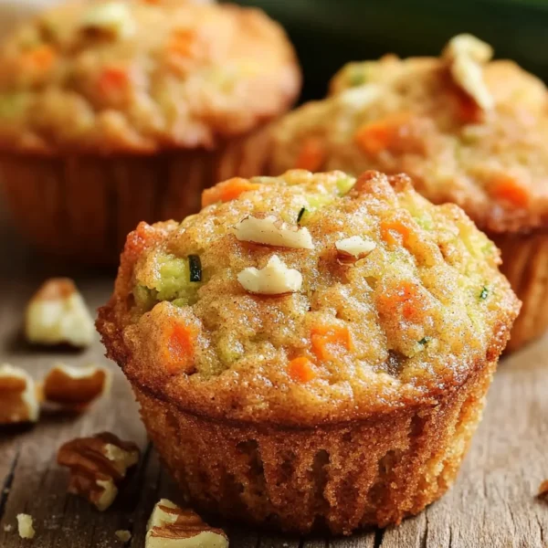 Carrot Cake Zucchini Muffins