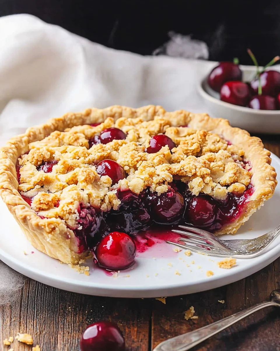 Cherry Crumble Pie